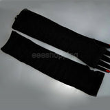 Women Long Fingerless Gloves Fashion Striped Elbow Gloves 2020 Warmer Knit Mittens Work Gloves