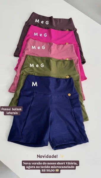 Short Vitória Microcanelado — foto 3